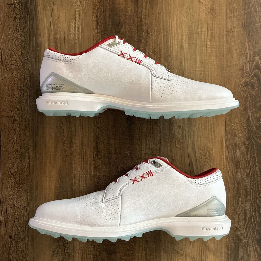 Jordan ADG 5 Fire Red White Silver Men Size 11 Golf Shoes FQ6642-101 - Picture 2 of 7